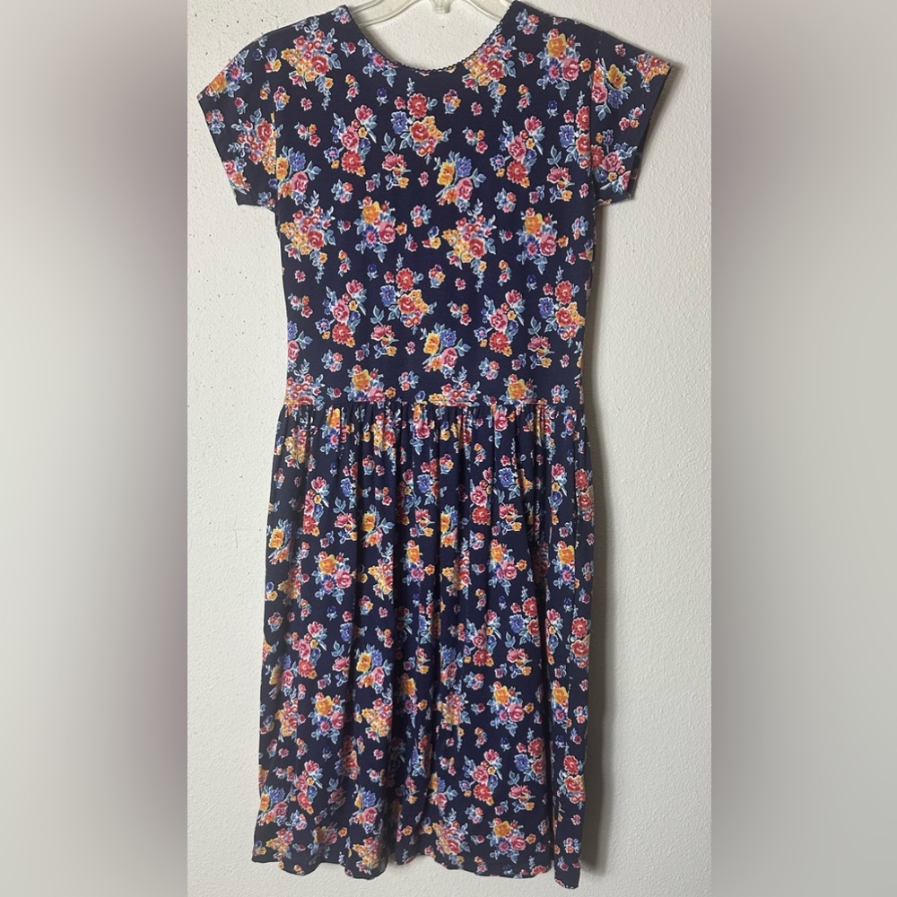 Vintage 90 Maison Fondee Erika Floral  Midi Dress NWOT  Size SP